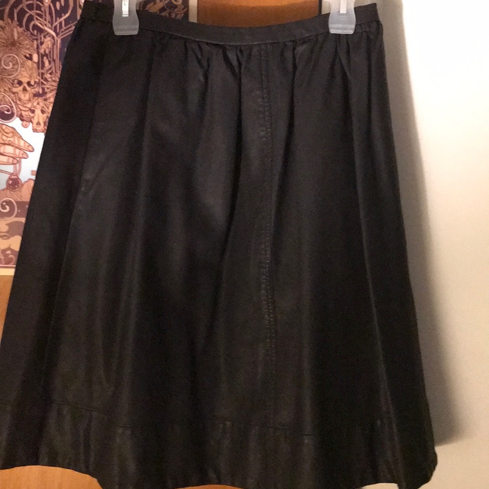 Black Pleather Skirt